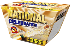 National celebration 49shots 30mm fan 2ks/ctn