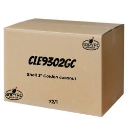 Shell 3" golden coconut 72ks/ctn