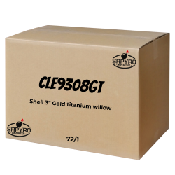 Shell 3" gold titanium willow 72ks/ctn