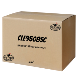 Shell 5" silver coconut 24ks/ctn